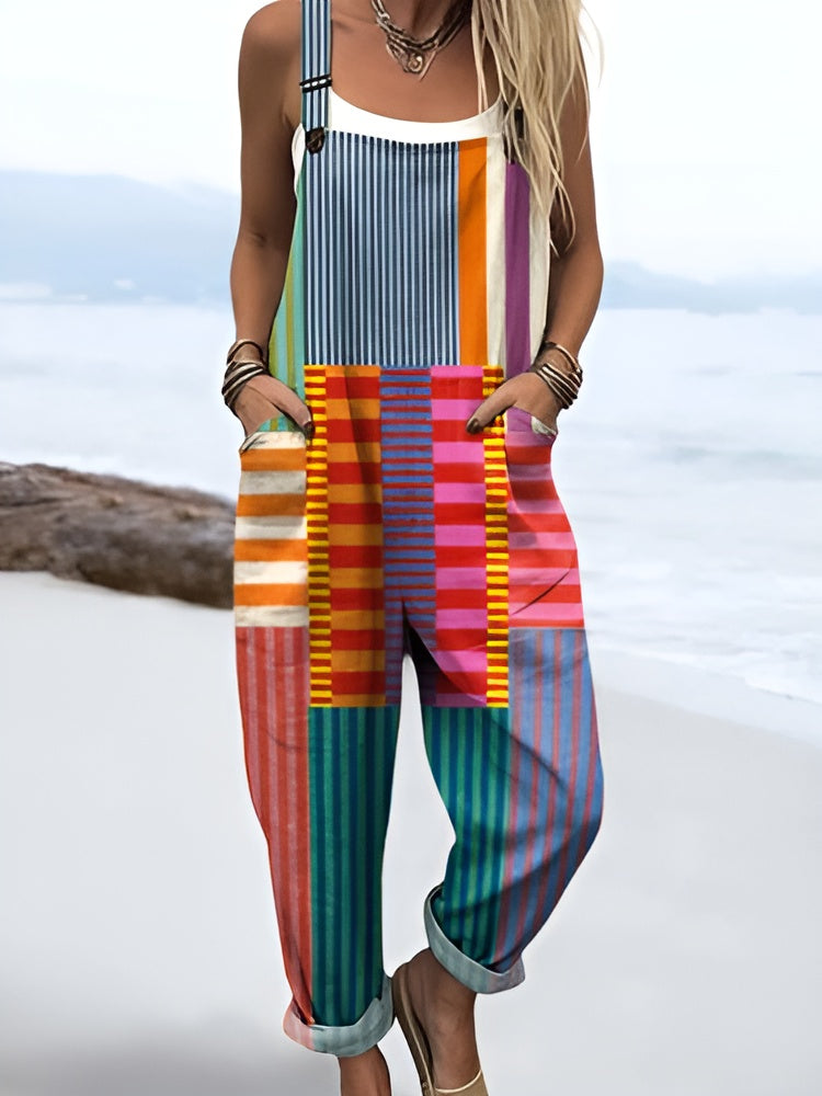 Lærke – Colour Pop Stripe Overalls