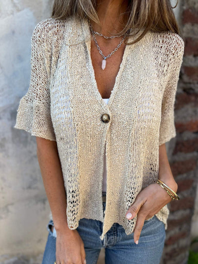 Marise | Textured Knit Blouse