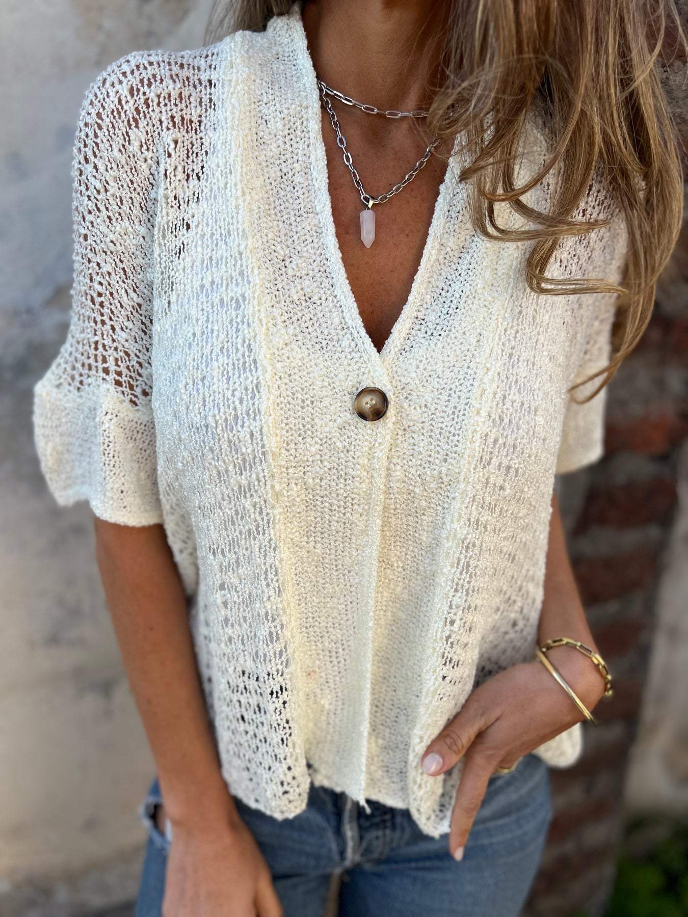 Marise | Textured Knit Blouse
