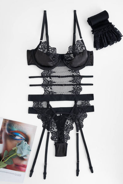 Lucia™ – Midnight Seductress Bodysuit