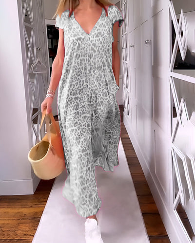 Véronique | Leopard Print Dress with Chic Comfort