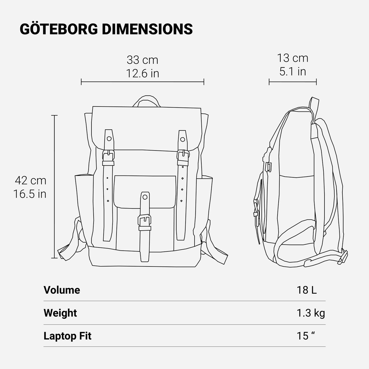 Granada - Vintage laptop backpack