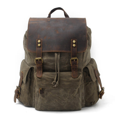 Copenhagen - Backpack made from wax-coated canvas
