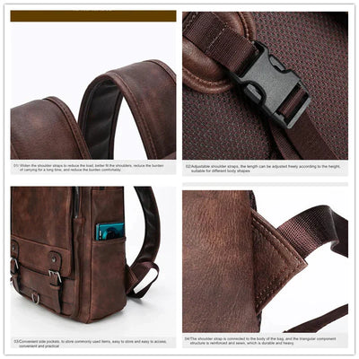 Londra - Urban Elegance In Leather Backpack