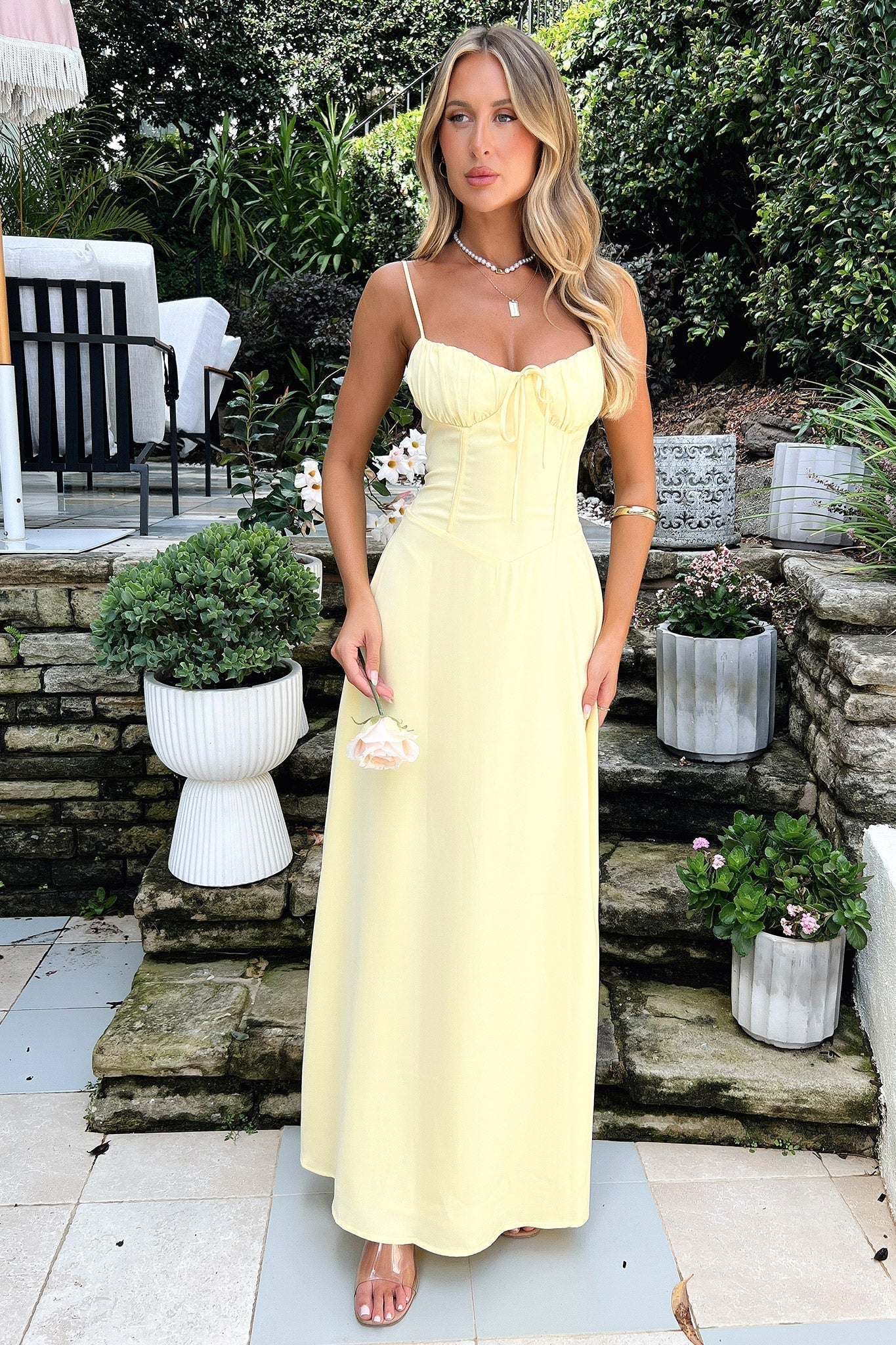 Arabella - Stunning Strappy A-Line Maxi Dress