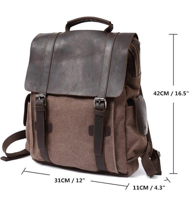 Prague - Small canvas backpack