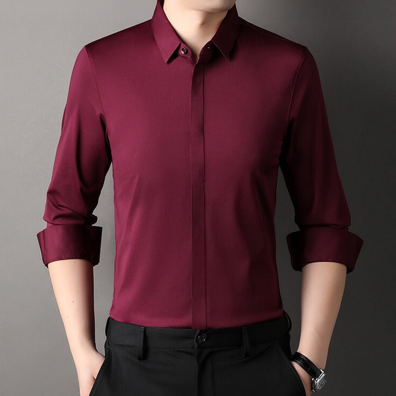 Mitchel - Men'S Wrinkle-Free Stretch Shirt (Buy 1 Get 1 Free)