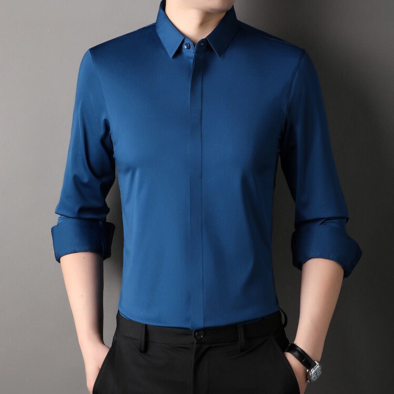 Mitchel - Men'S Wrinkle-Free Stretch Shirt (Buy 1 Get 1 Free)