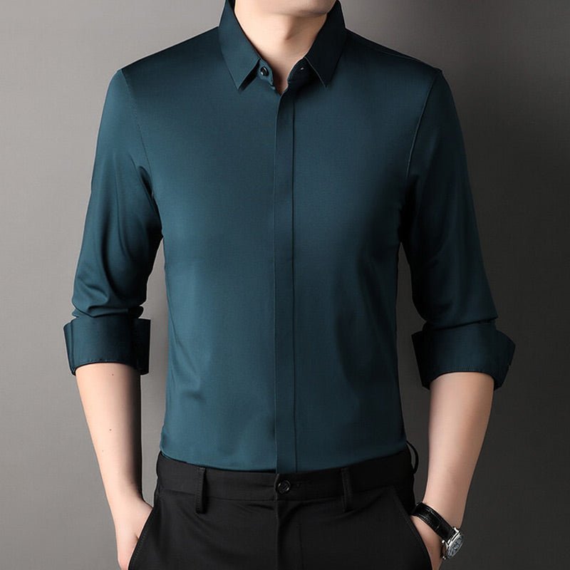 Mitchel - Men'S Wrinkle-Free Stretch Shirt (Buy 1 Get 1 Free)