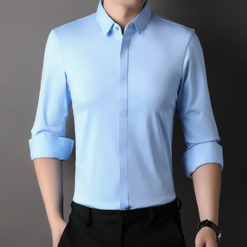 Mitchel - Men'S Wrinkle-Free Stretch Shirt (Buy 1 Get 1 Free)