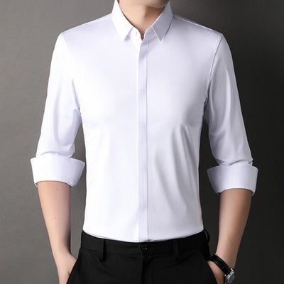 Mitchel - Men'S Wrinkle-Free Stretch Shirt (Buy 1 Get 1 Free)