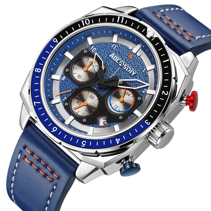 Luxurious sports chronograph watch