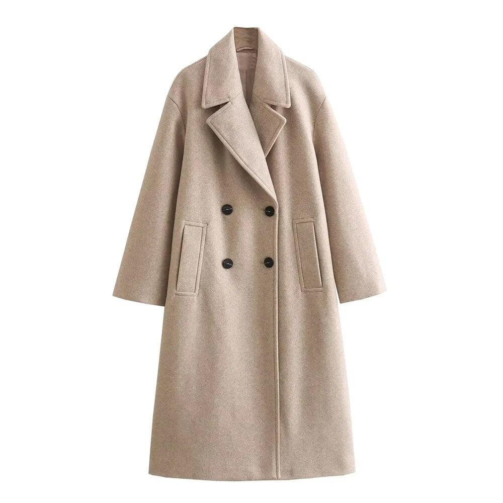 Ava - Chic Long Coat Jacket