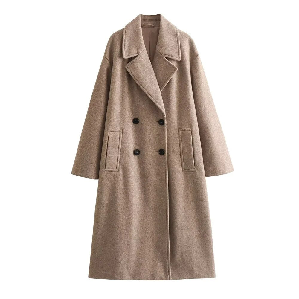 Ava - Chic Long Coat Jacket