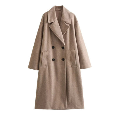 Ava - Chic Long Coat Jacket