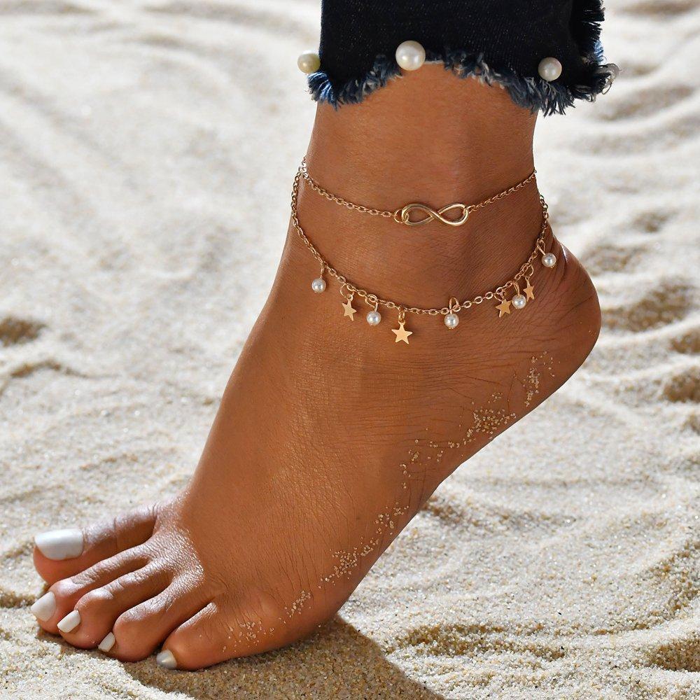 Elegant Infinity Bracelet with Pearls and Stars – Exceptional Accessory for All Occasions