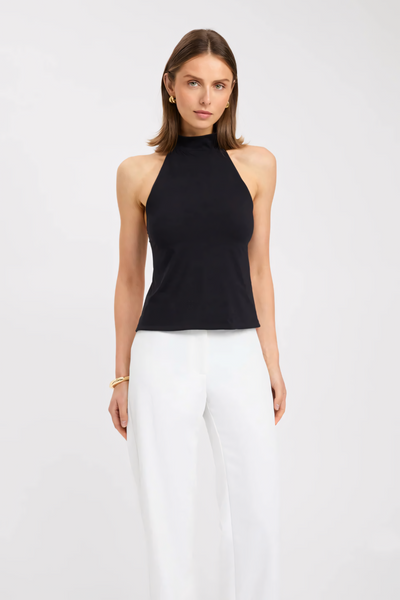 Virena | Sleek Sculpt High-Neck Halter Top