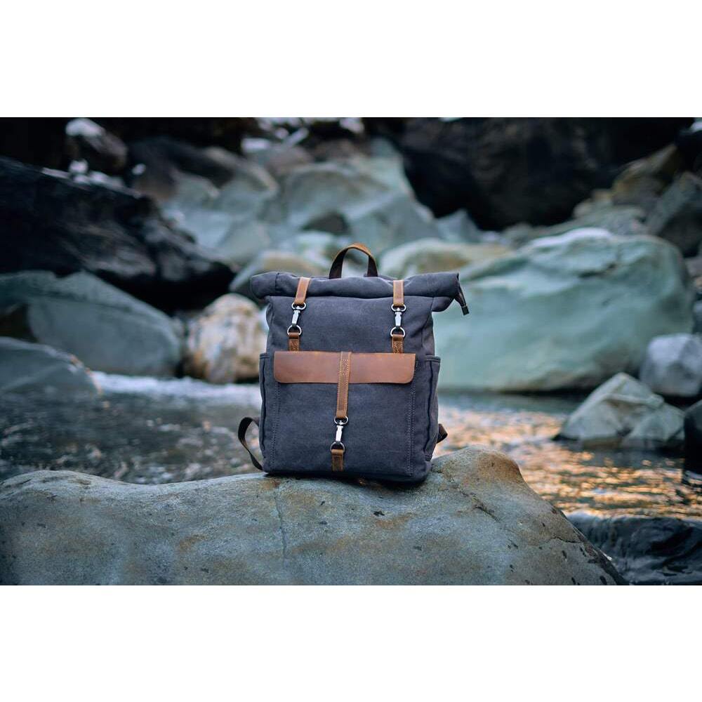 Zurich - Retro canvas backpack
