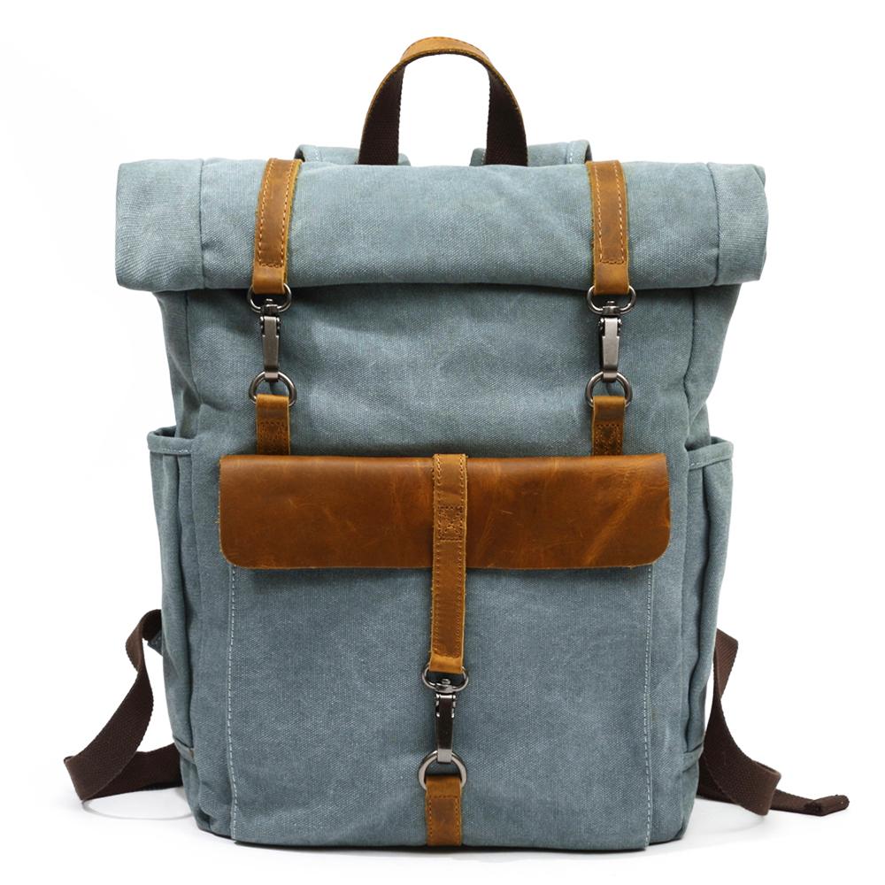 Zurich - Retro canvas backpack