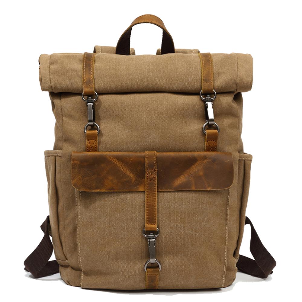 Zurich - Retro canvas backpack