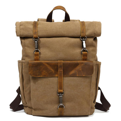 Zurich - Retro canvas backpack