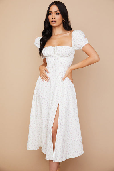 Ailene™ - Bloom Puff Sleeve Dress