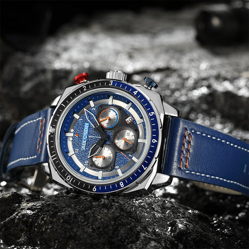 Luxurious sports chronograph watch