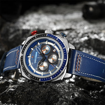 Luxurious sports chronograph watch
