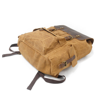 Copenhagen - Backpack made from wax-coated canvas