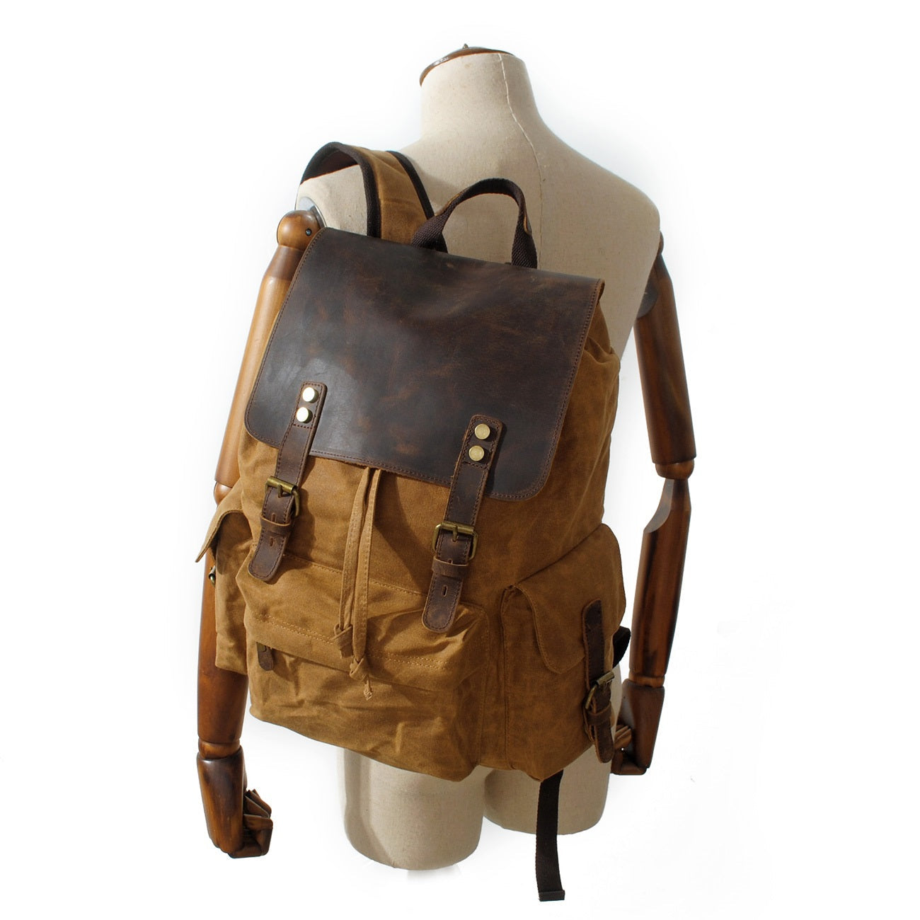 Copenhagen - Backpack made from wax-coated canvas