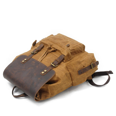 Copenhagen - Backpack made from wax-coated canvas