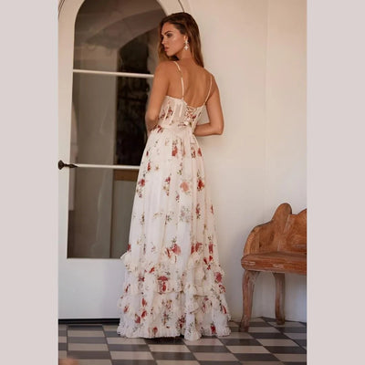 Sonja - Midi Dress with Floral Print